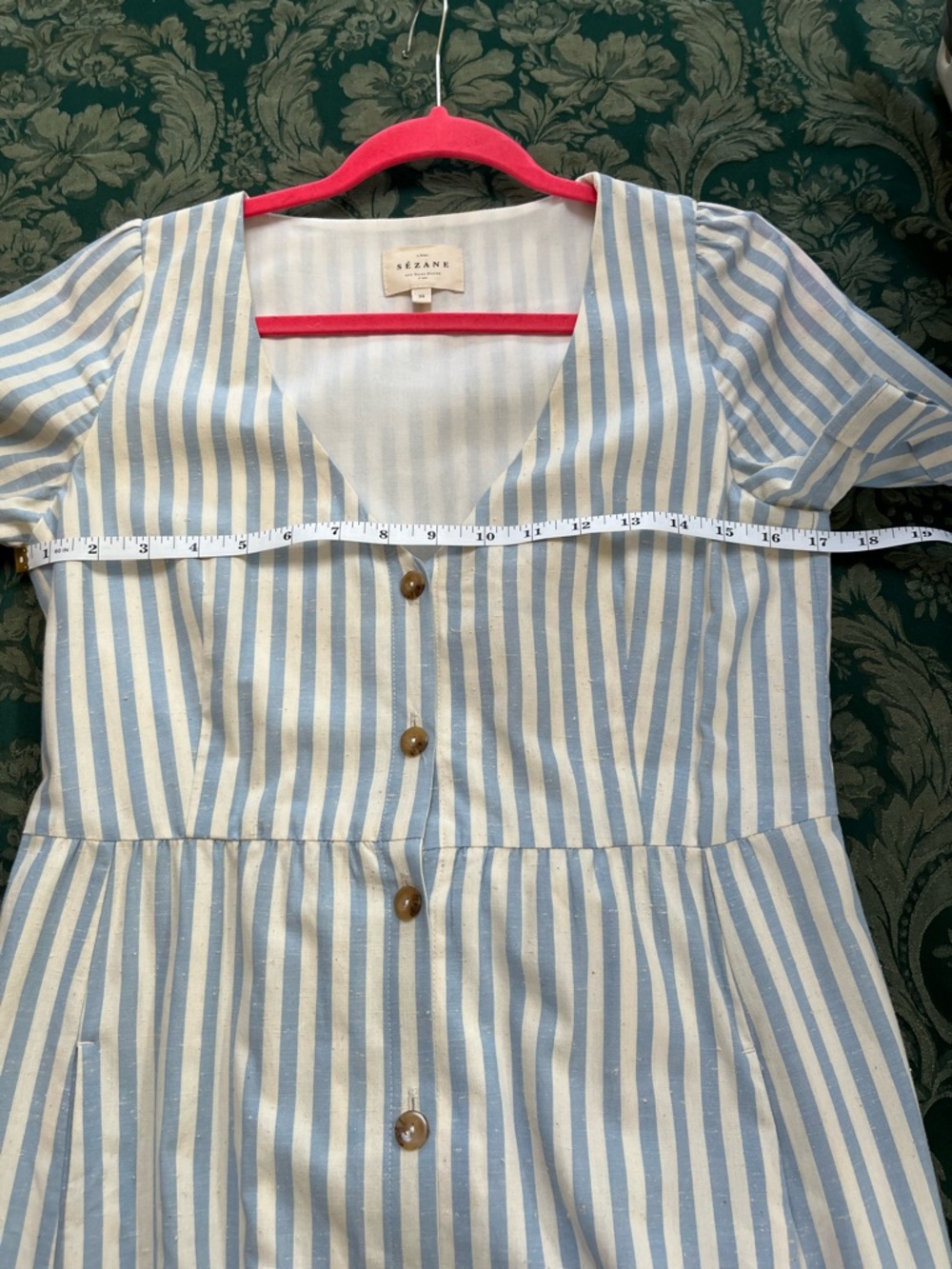 Sezane Blue and White Striped Maxi Dress - Picture 4 of 5